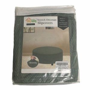 Easy going Stretch Round Ottoman Slipcover NWT